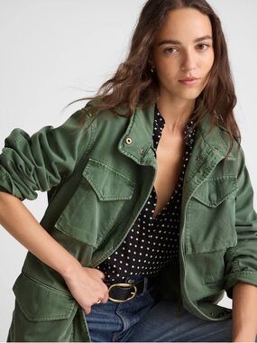 Madewell Olive Green Oversized Field Jacket L NWOT